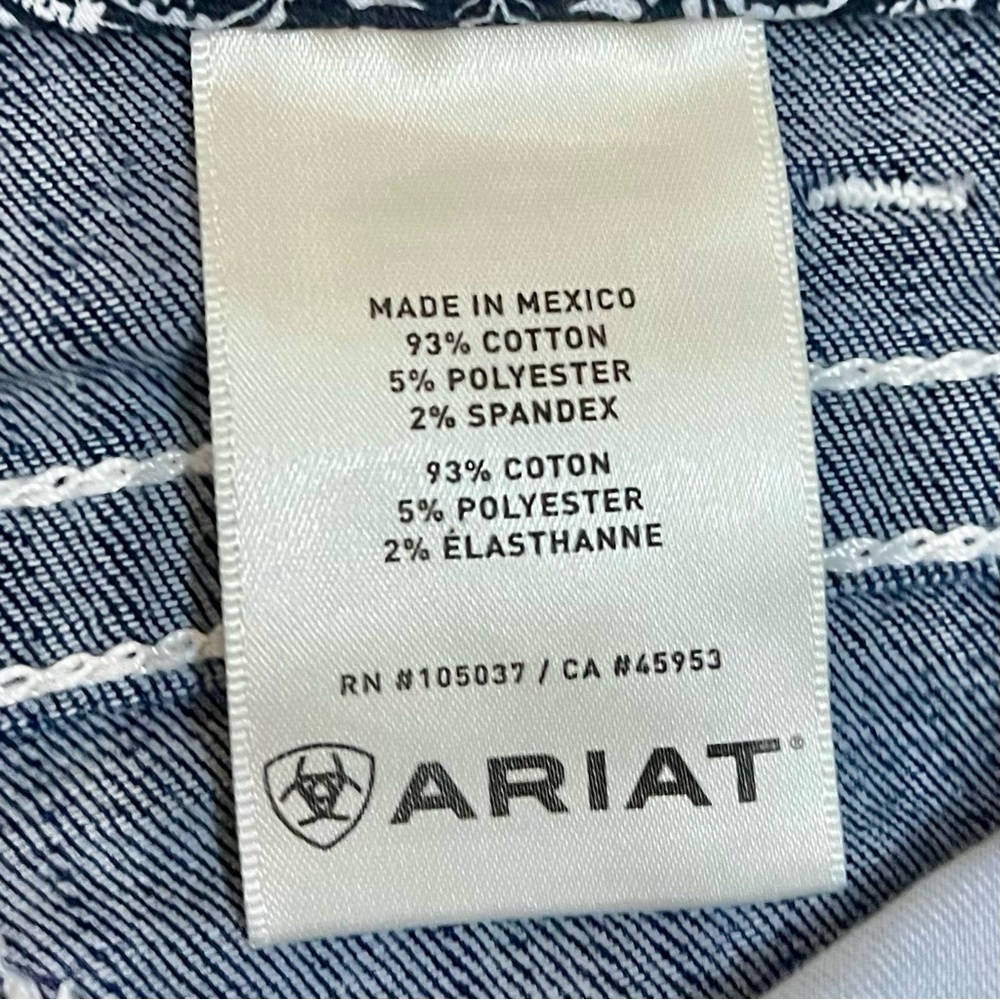 Ariat R.E.A.L. Mid Rise Arrow Fit Stretch Shayla Boot Cut Jean size 29R - Picture 5 of 11